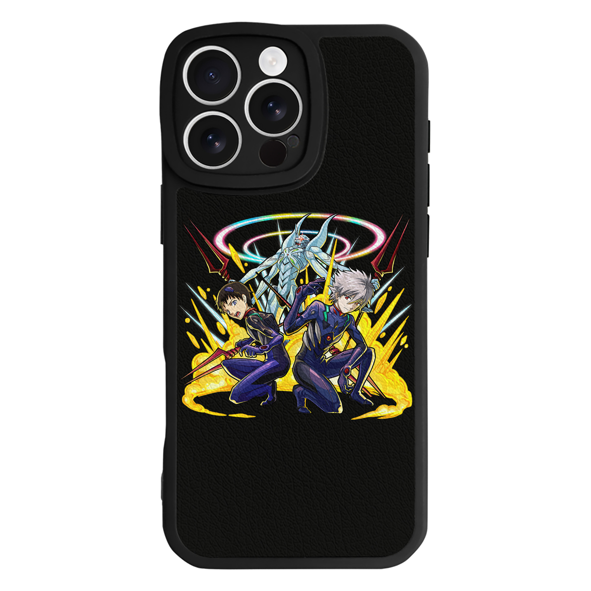（画像用） EVA 新世紀エヴァンゲリオン 【iPhone 16シリーズ対応】シリコンスマホケース（レザー調） 材質：シリコン